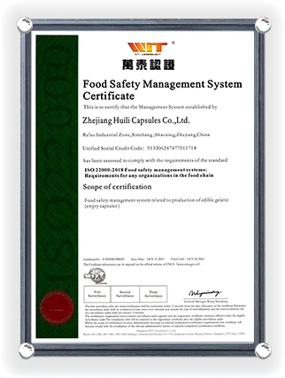 Food Safety Management System Certificate